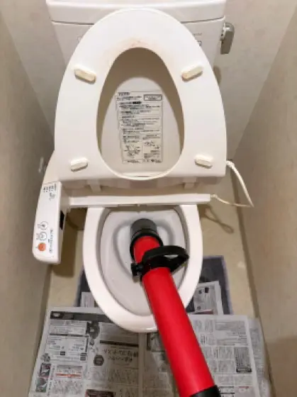 トイレのつまり除去